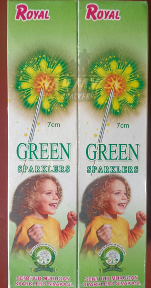 7 CM Green Sparkler